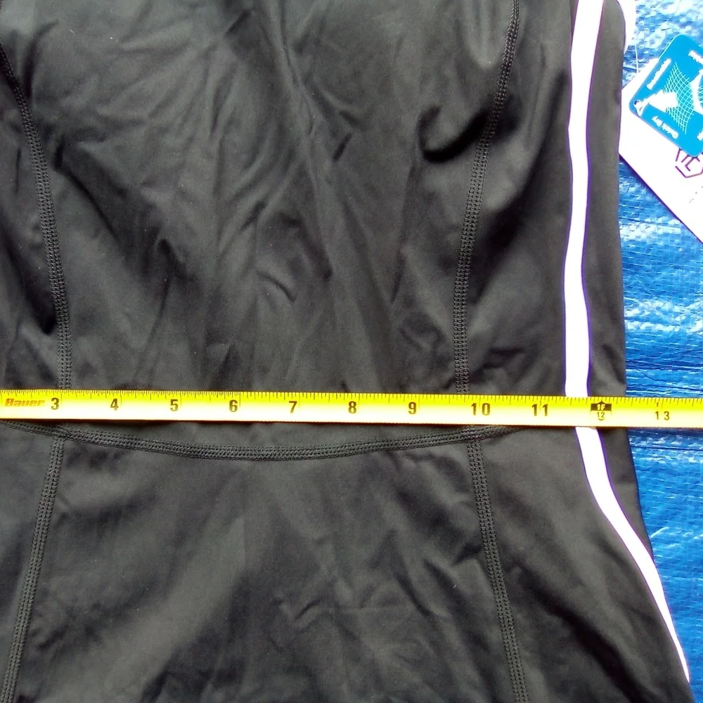 ATTRACO Black Dress with White Trim - Picture 6 of 8